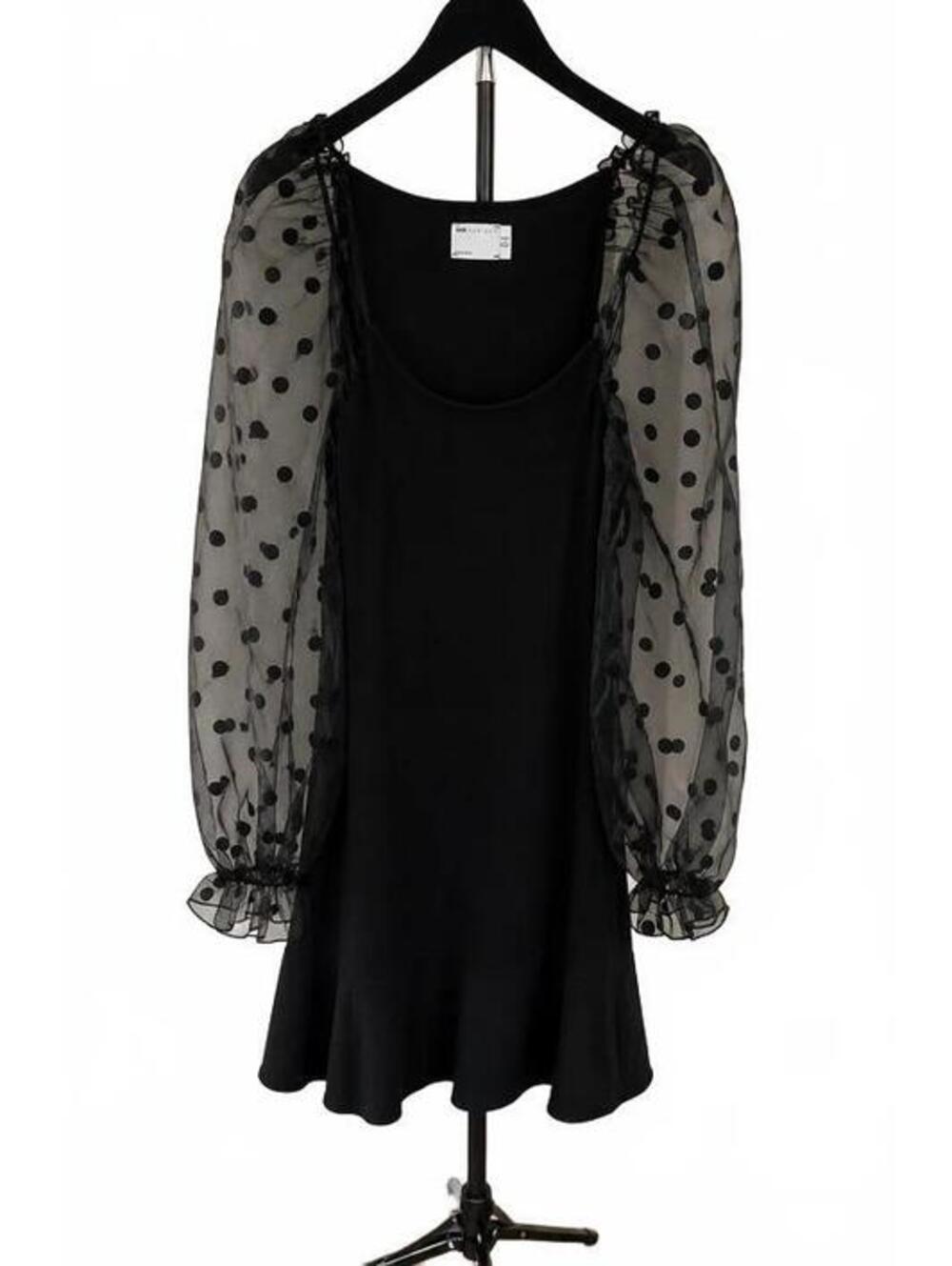 ASOS Design Black Puff Sleeve Mini Dress – Size US 8